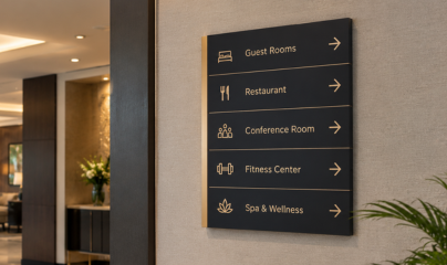 Hotel signage and hospitality branding by Baba Supersign