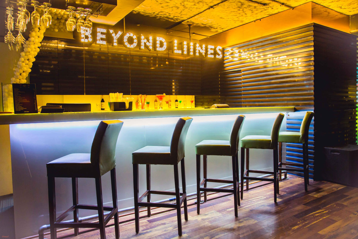 Luxury bar counter interior project