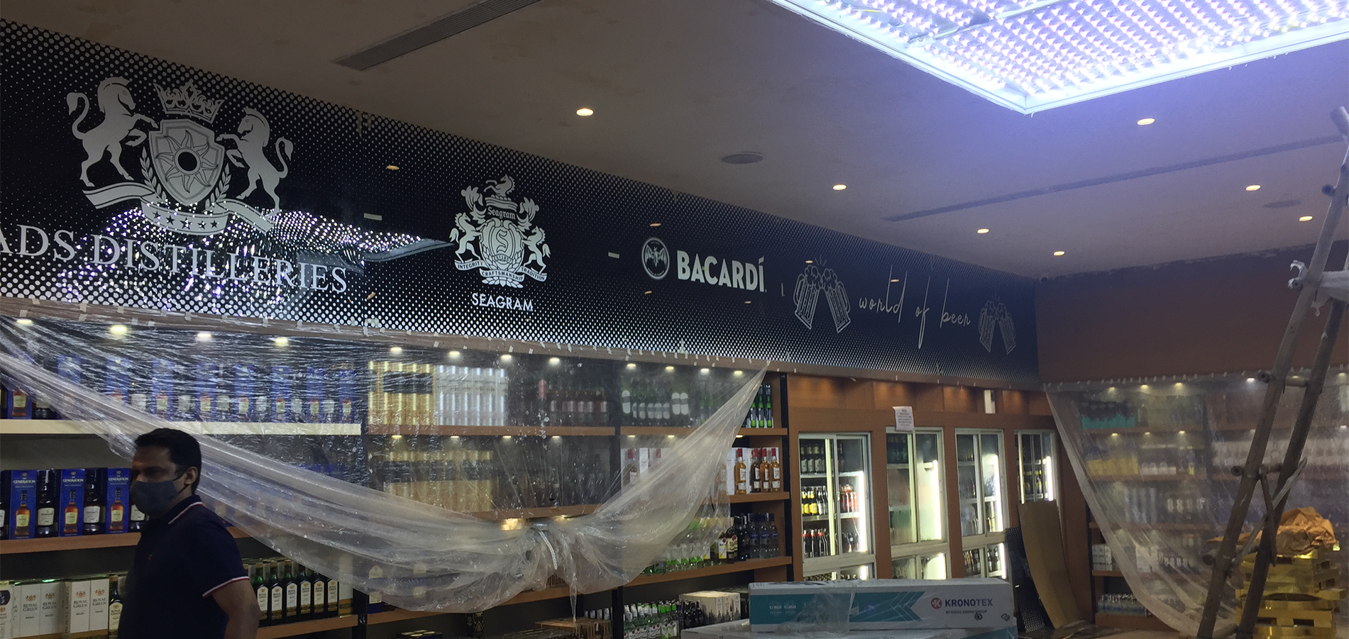 TLW illuminated acrylic header at MG Road Gurgaon