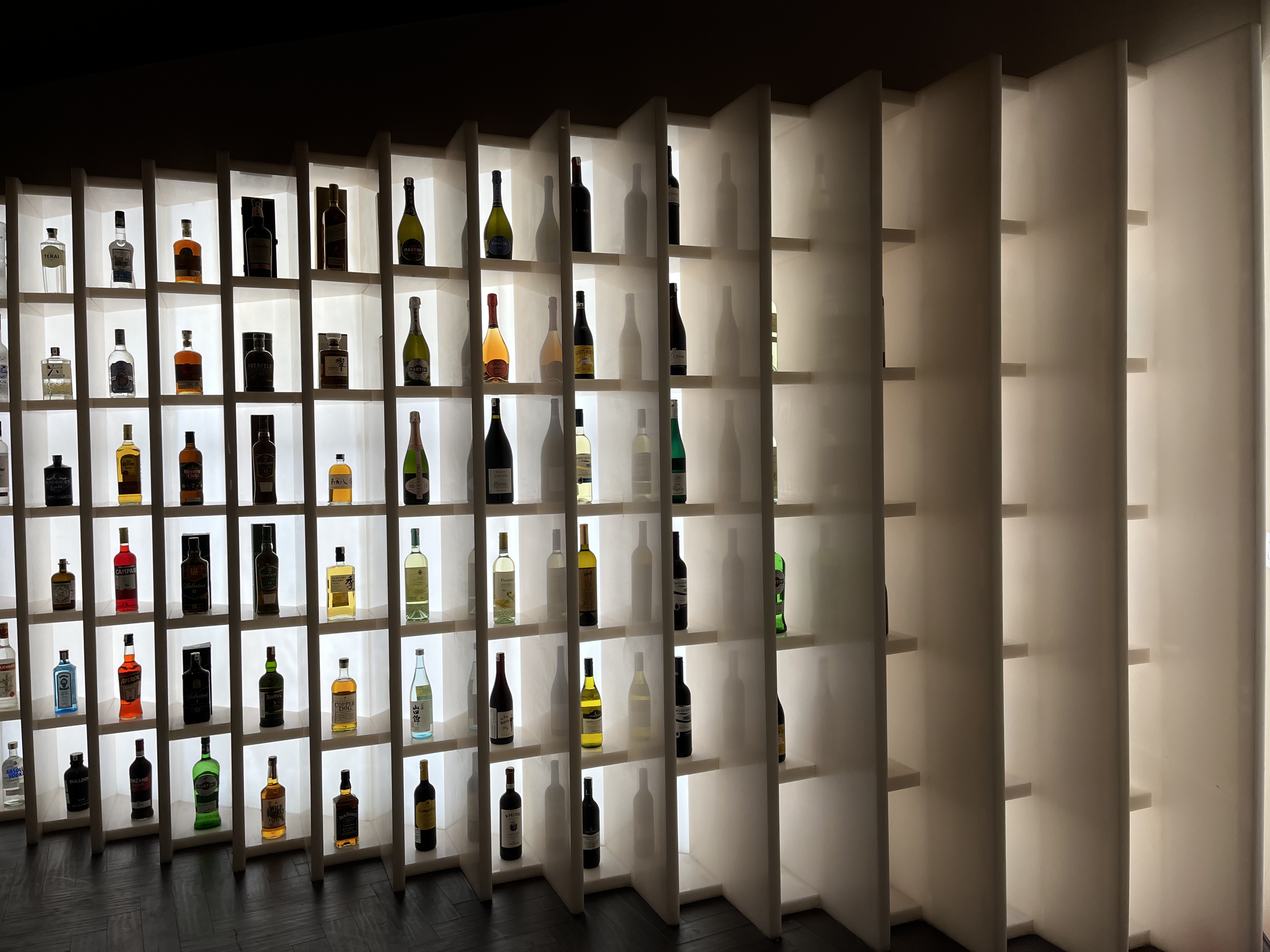 Onyx stone display rack at Fillip The Chanakya