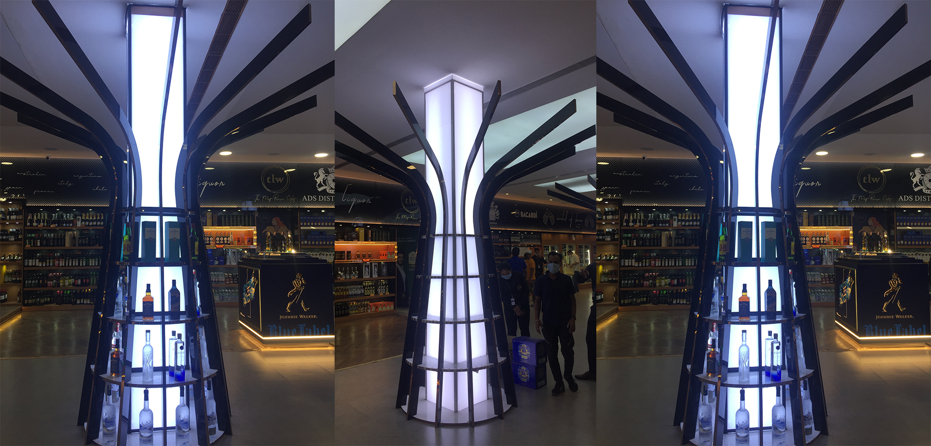 TLW standalone retail display unit at MG Road Gurgaon