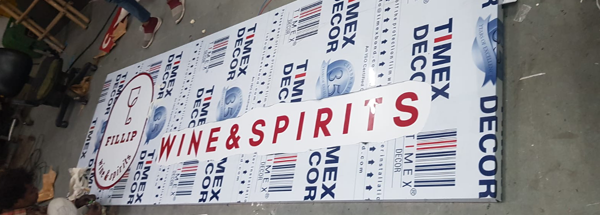 ACP facade signage project by Baba SuperSign