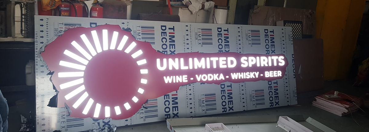 ACP facade signage project by Baba SuperSign