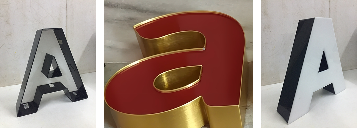Channel letter signage (3D letters) fabrication by Baba SuperSign in Delhi NCR
