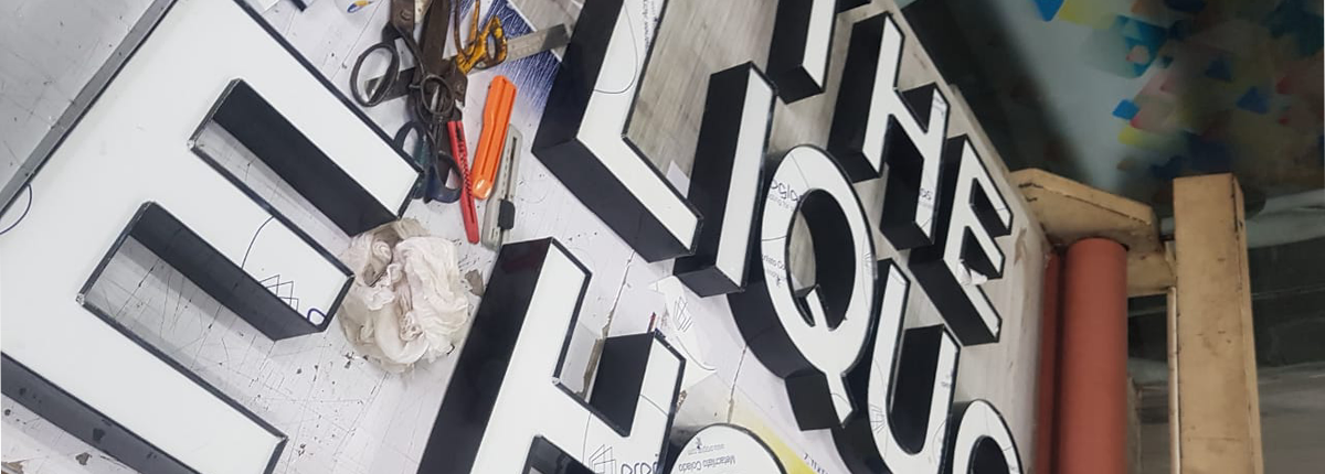 Channel letter signage (3D letters) fabrication by Baba SuperSign in Delhi NCR