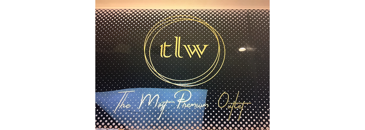 Retail store decor and branding setup