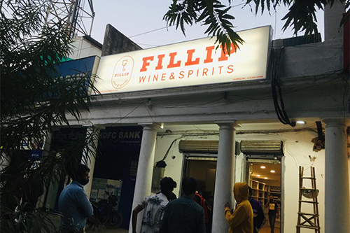 Glow sign board fabrication and installation by Baba Supersign in Delhi NCR