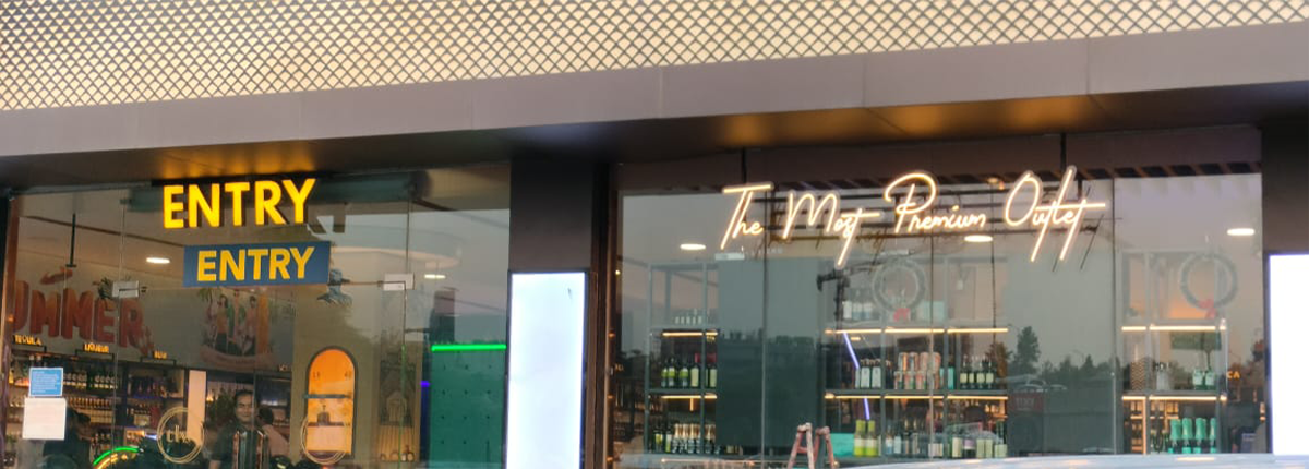 LED neon sign for cafe interior wall  by Baba Supersign