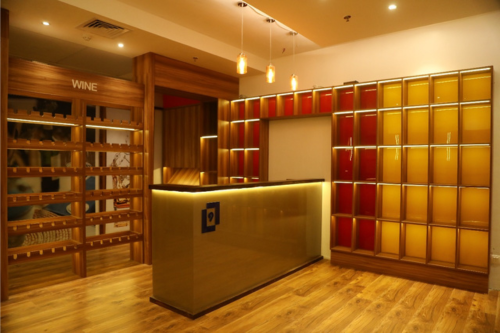 Custom retail display rack for liquor stores and retail outlets by Baba Supersign