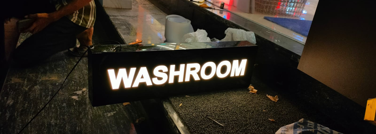 Wayfinding signage fabrication support by Baba Supersign